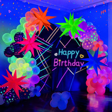 UV Neon Glow Balloons for Blacklight Parties & Events