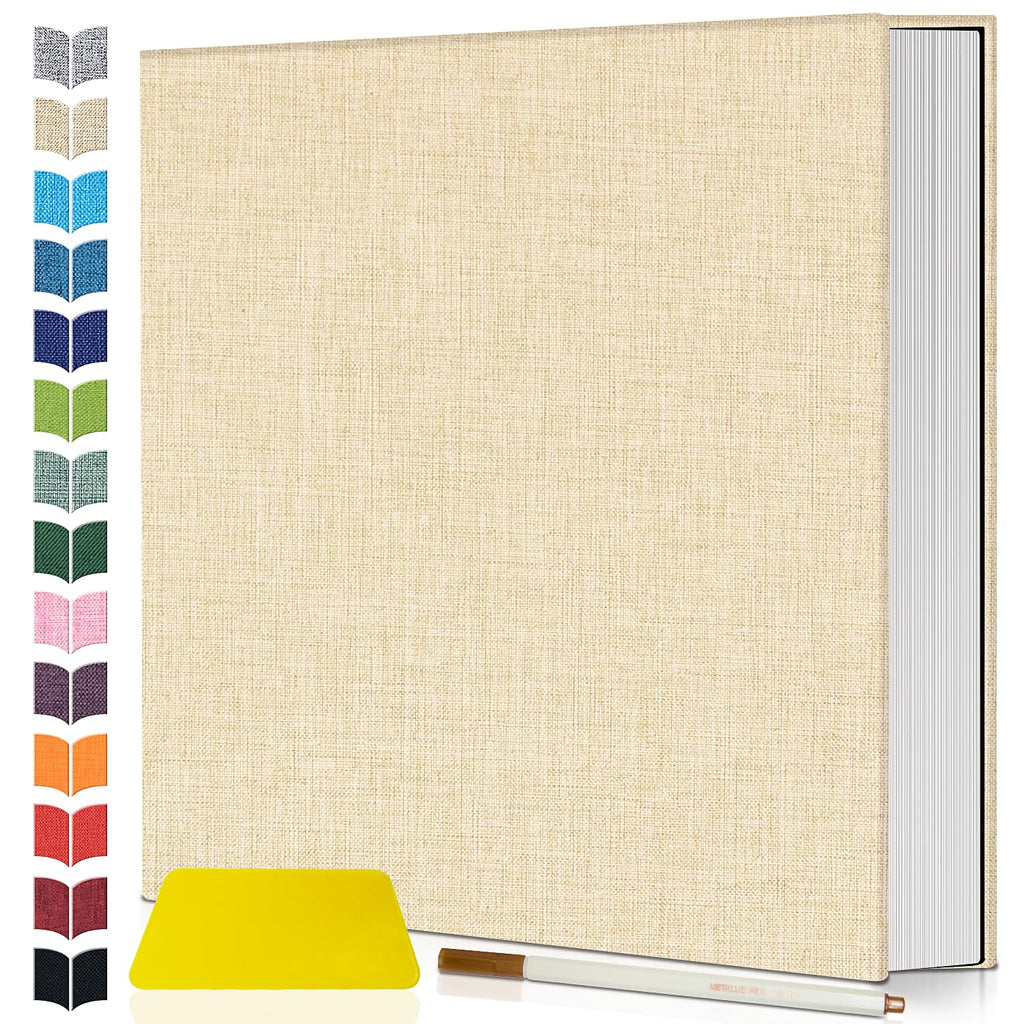 Self-Adhesive Scrapbook Photo Album with Metallic Pen