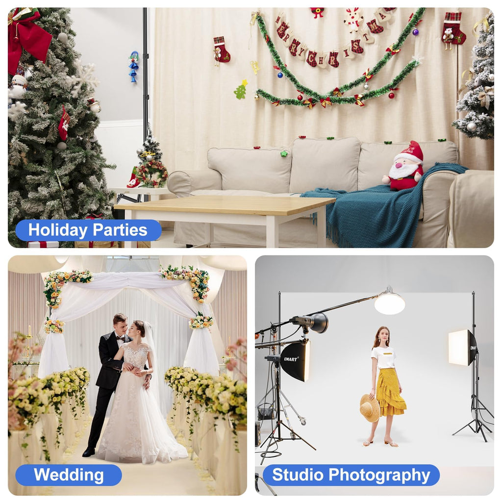 Adjustable Backdrop Stand for Parties & Photo Shoots