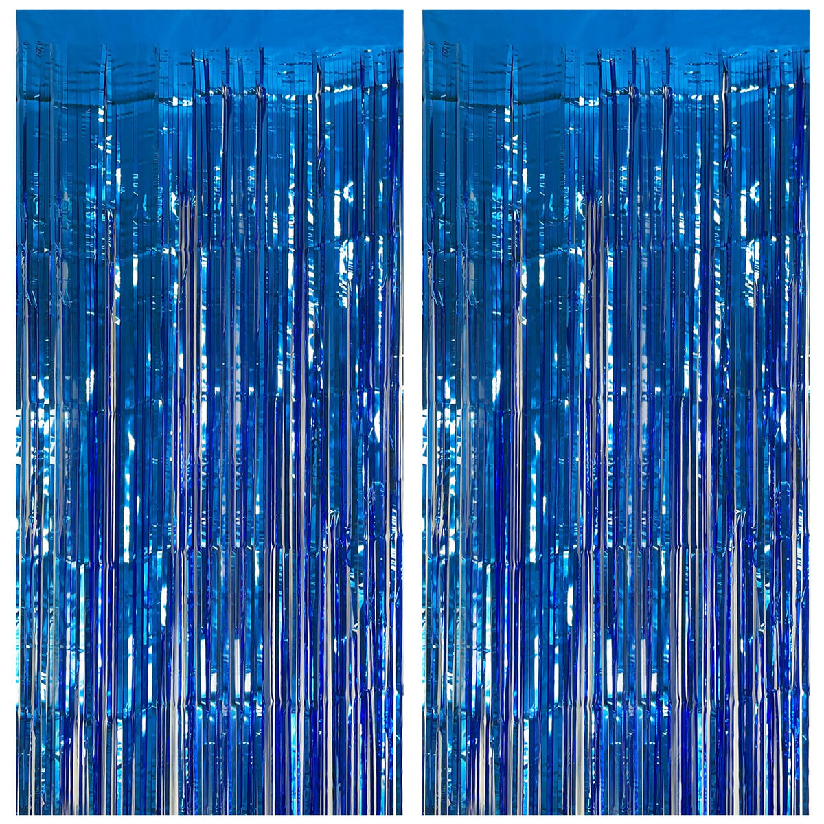 Metallic Foil Fringe Backdrop Curtain for Party Events