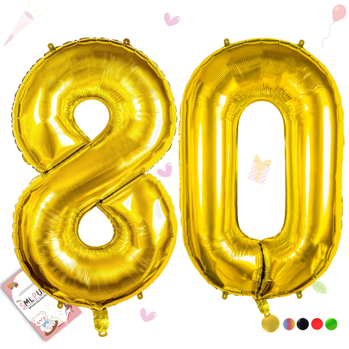 40-Inch Jumbo Foil Number Balloon for Birthday Parties