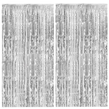 Foil Fringe Streamer Backdrop Curtain for Party Events