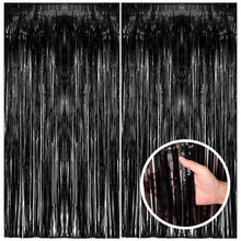 Foil Fringe Streamer Backdrop Curtain for Party Events