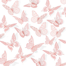 48-Piece 3D Butterfly Wall Sticker Set for Party Decor
