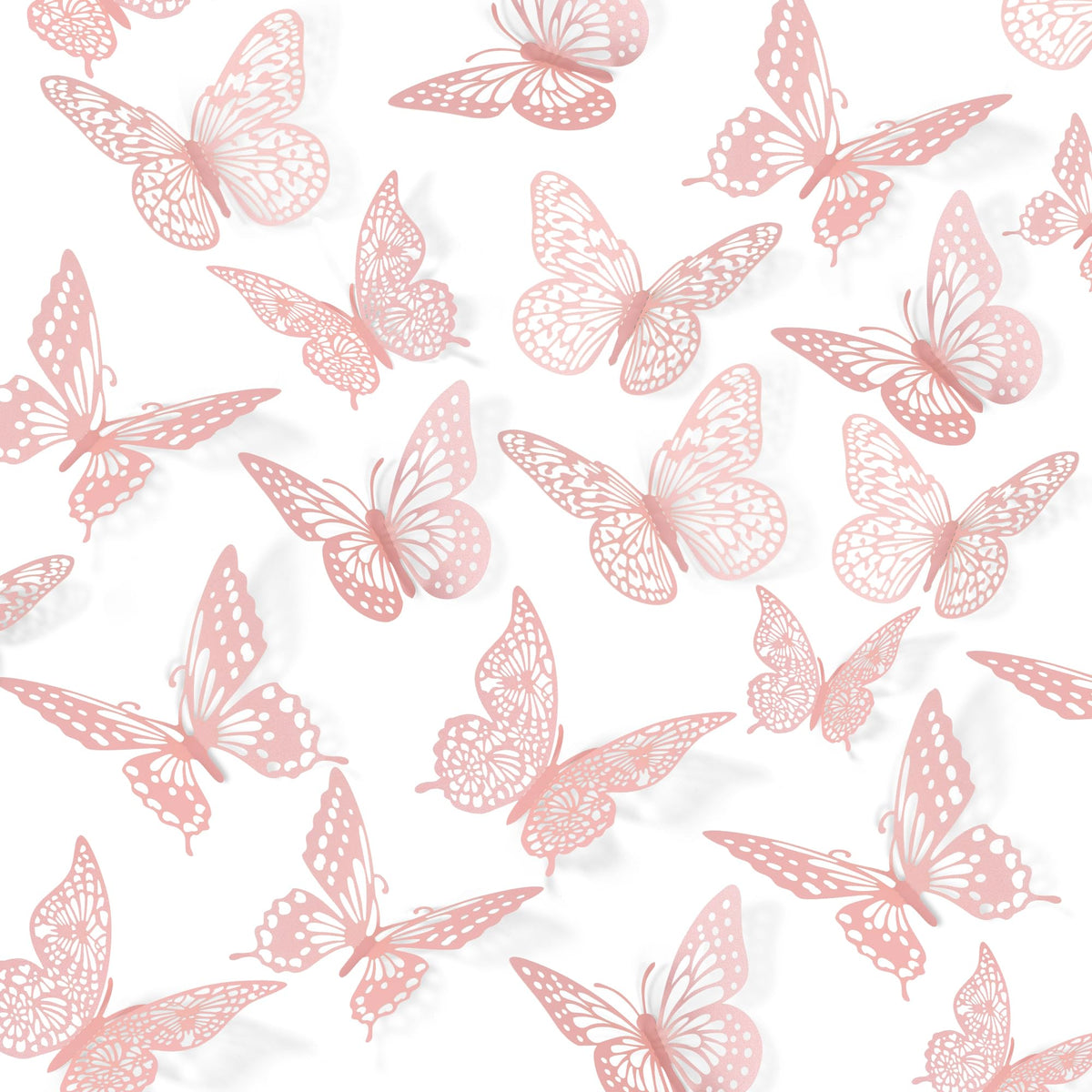 48-Piece 3D Butterfly Wall Sticker Set for Party Decor