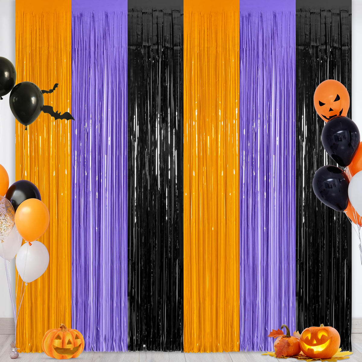 Colorful Foil Fringe Backdrop Curtain for Party Photos