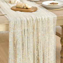Metallic Foil Gauze Table Runner for Party Decor