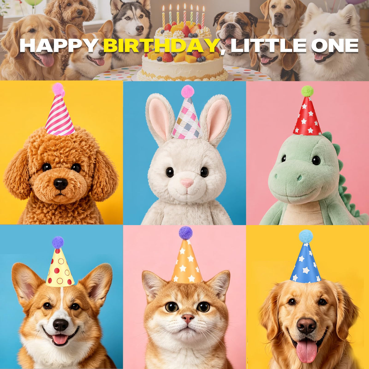 Mini Party Hats for Stuffed Animals & Celebration Decor