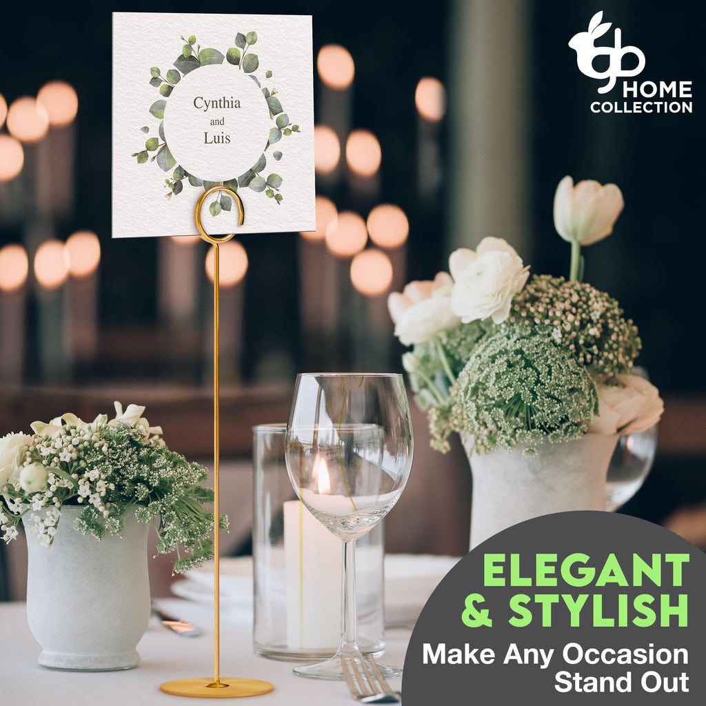 Gold Table Number Holder Stands for Weddings & Events