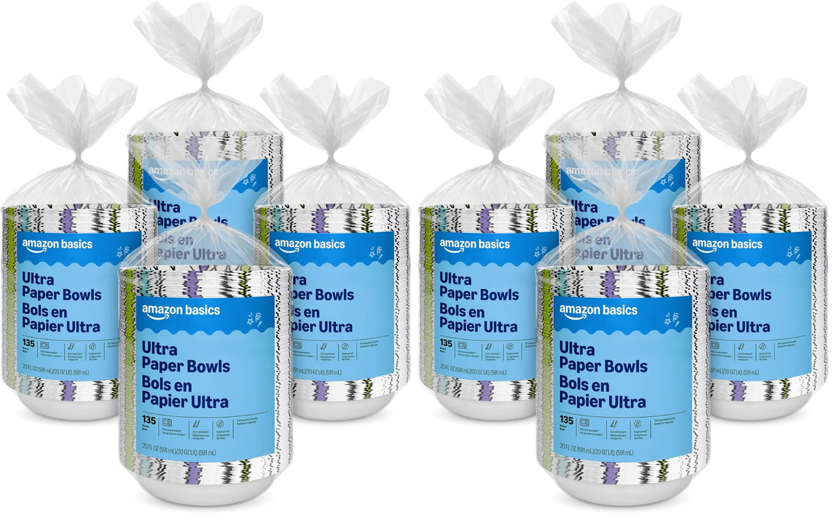 20-Ounce Disposable Paper Bowls for Parties & Events