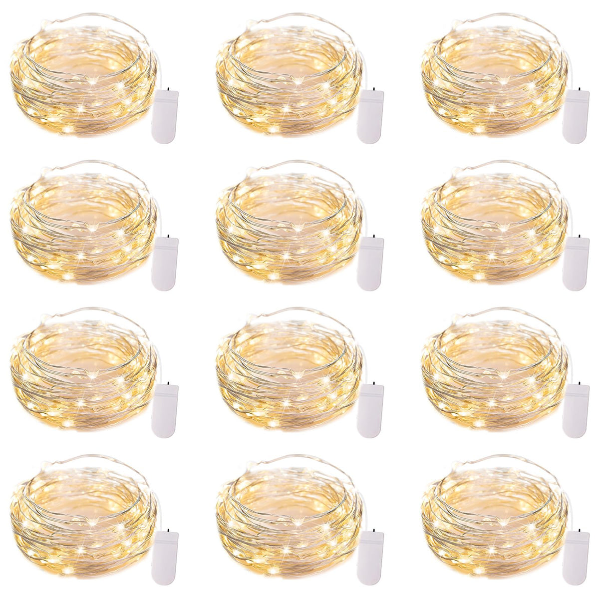 7-Foot Battery-Operated LED Fairy String Lights for Events