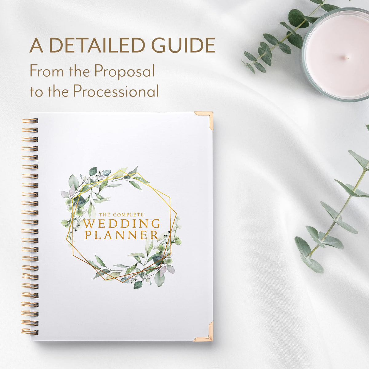 Gold Undated Wedding Planner & Bridal Organizer Book