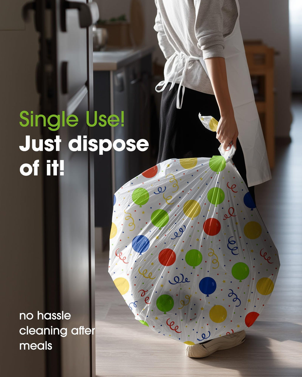 Pureegg Plastic Table Cloth Disposable, Table Cloths for Parties, Decorative Tablecloths, Plastic Cover, Leakproof & Sturdy