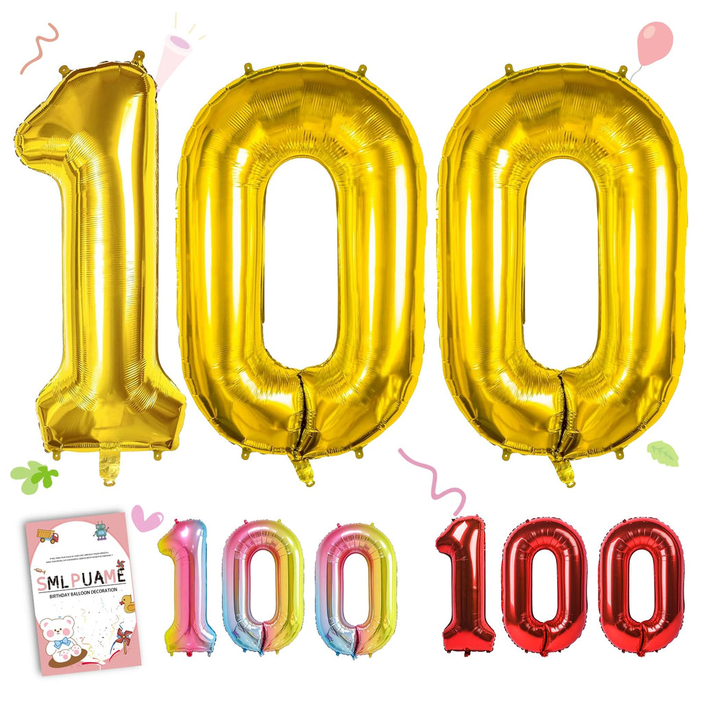 40-Inch Jumbo Foil Number Balloon for Birthday Parties