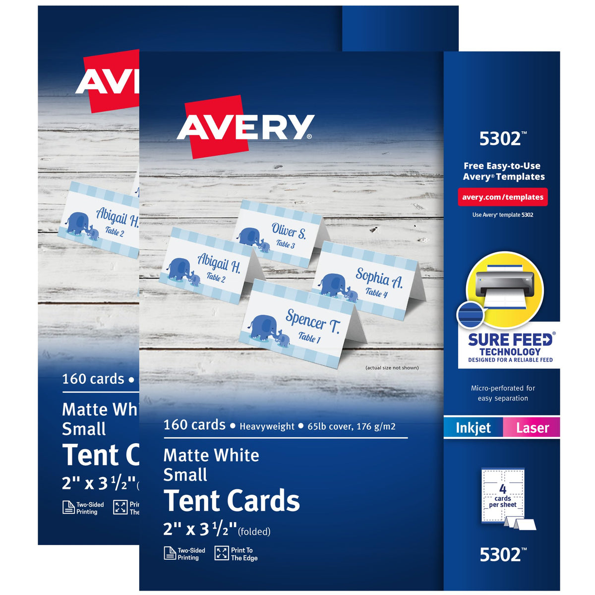 Printable Tent Cards for Weddings, Parties & Events