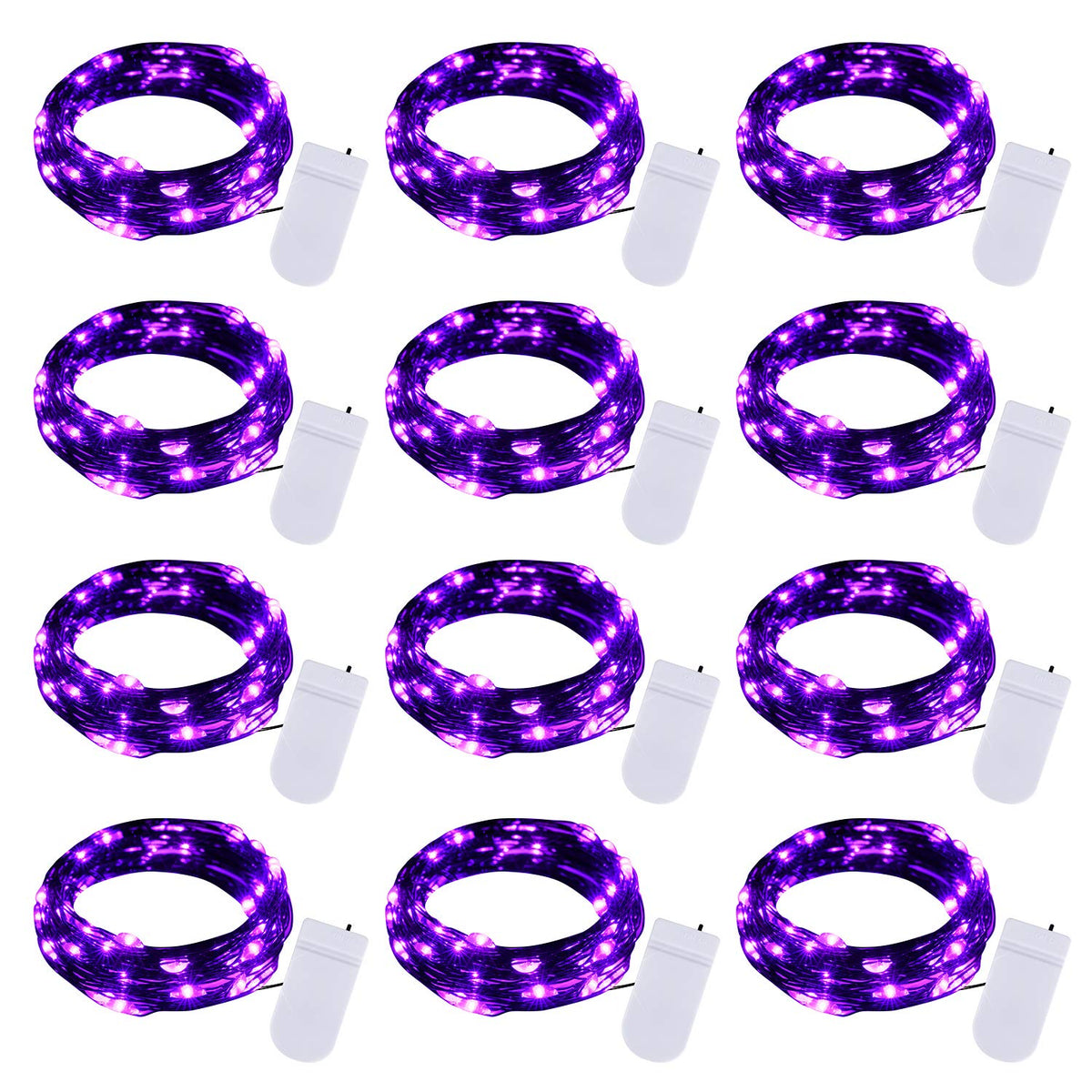 7-Foot Battery-Operated LED Fairy String Lights for Events