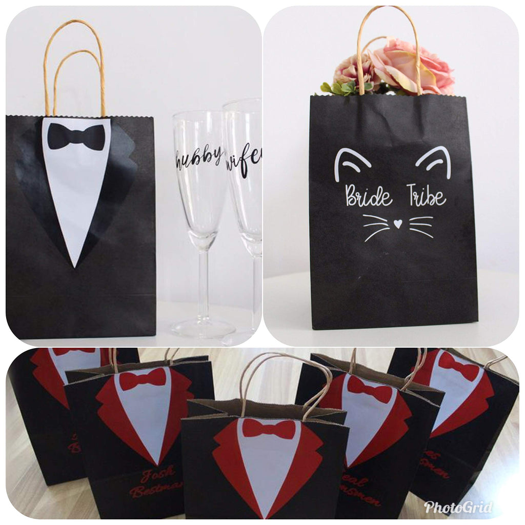 10 x 5 x 13-Inch Kraft Paper Shopping Bags for Party Favors