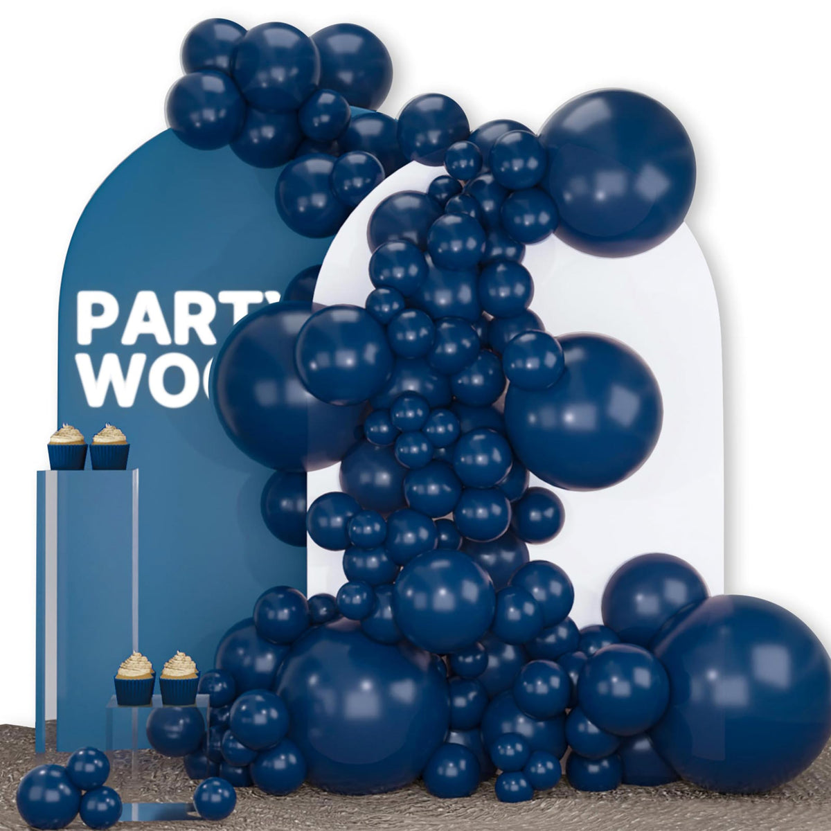 140-Piece Mixed-Size Balloon Pack for Party Decorations