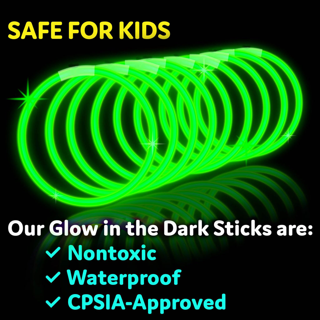 Glow Sticks with Neon Bracelets & Necklaces for Parties