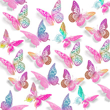 48-Piece 3D Butterfly Wall Sticker Set for Party Decor