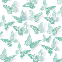 48-Piece 3D Butterfly Wall Sticker Set for Party Decor