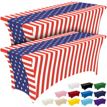 2-Pack Fitted Spandex Tablecloths for Parties & Events
