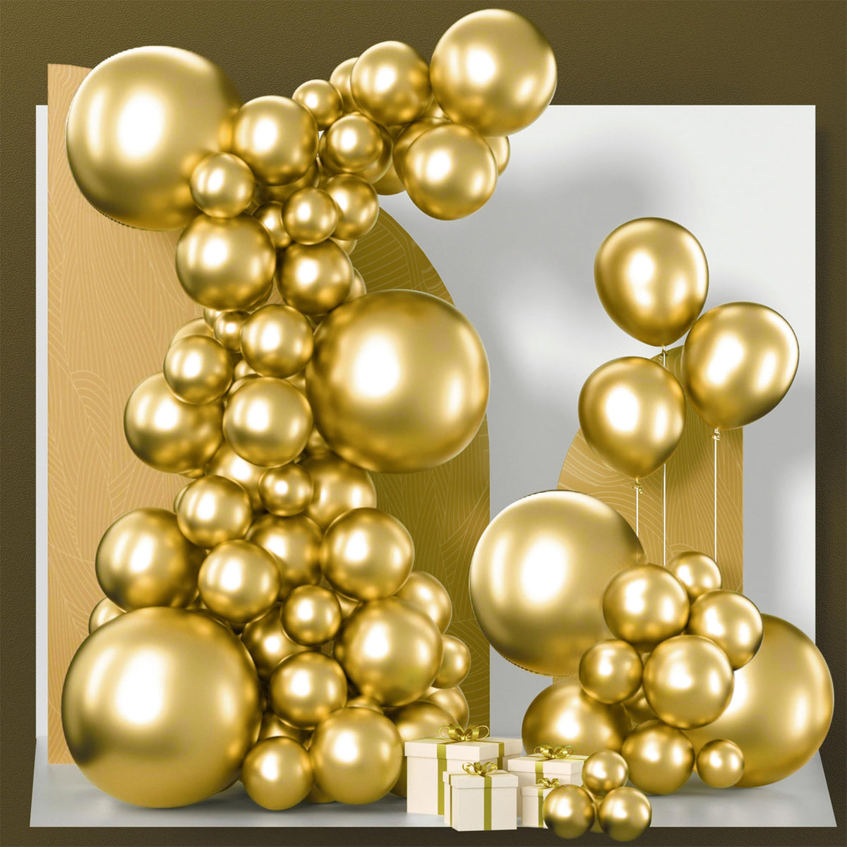 140-Piece Mixed-Size Balloon Pack for Party Decorations