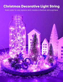 7-Foot Battery-Operated LED Fairy String Lights for Events