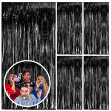Foil Fringe Streamer Backdrop Curtain for Party Events