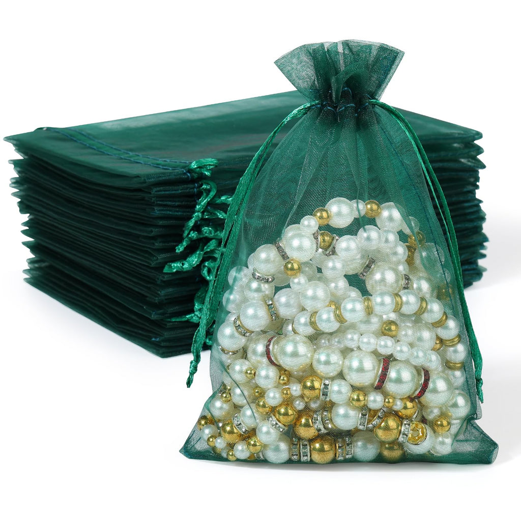 4 x 4.7-Inch Sheer Organza Favor Bags for Weddings