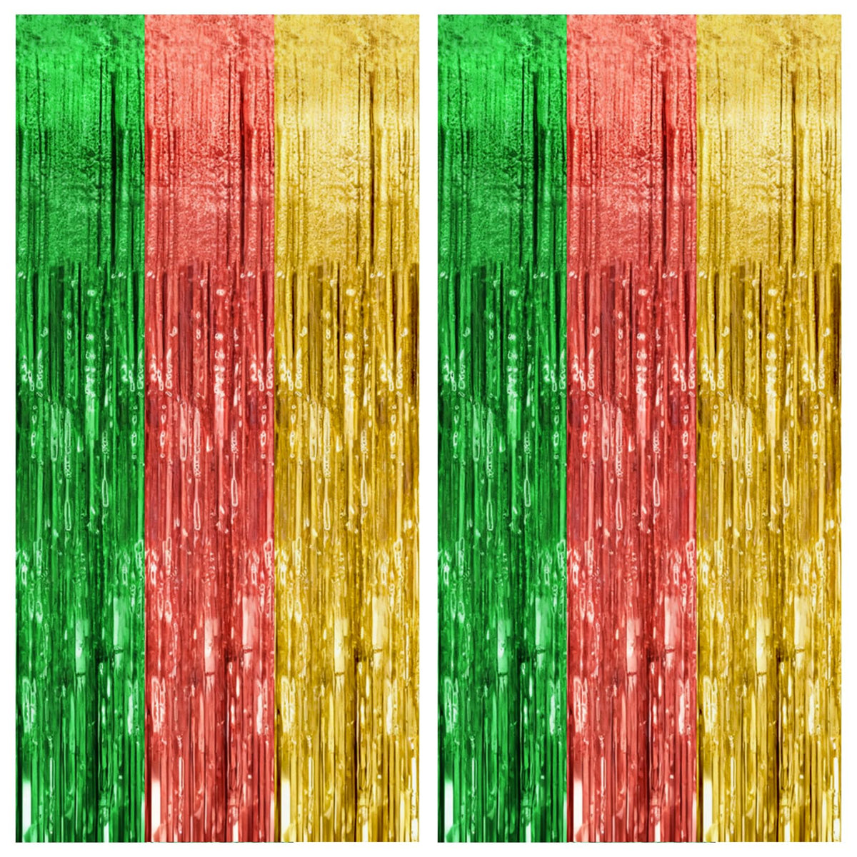 Foil Fringe Streamer Backdrop Curtain for Party Events
