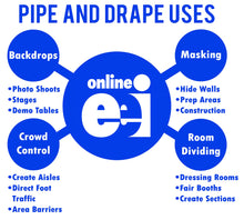8 x 20 ft Adjustable Pipe & Drape Backdrop Divider Kit