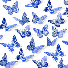 48-Piece 3D Butterfly Wall Sticker Set for Party Decor