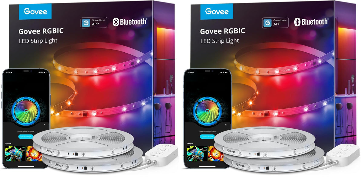 Smart RGBIC LED Strip Lights with Bluetooth Control