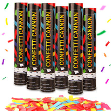 6-Pack 12-Inch Confetti Cannons for Party Celebrations