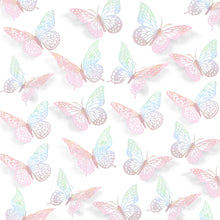48-Piece 3D Butterfly Wall Sticker Set for Party Decor