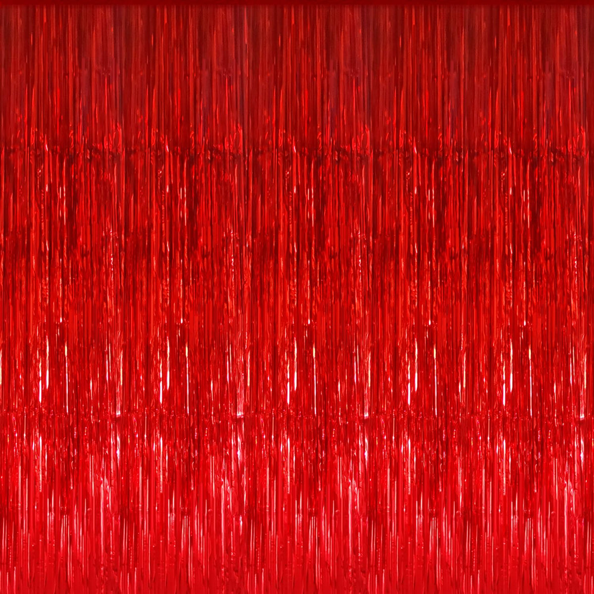Metallic Tinsel Fringe Backdrop Curtain for Party Events