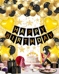 Happy Birthday Banner & Balloon Party Decoration Set