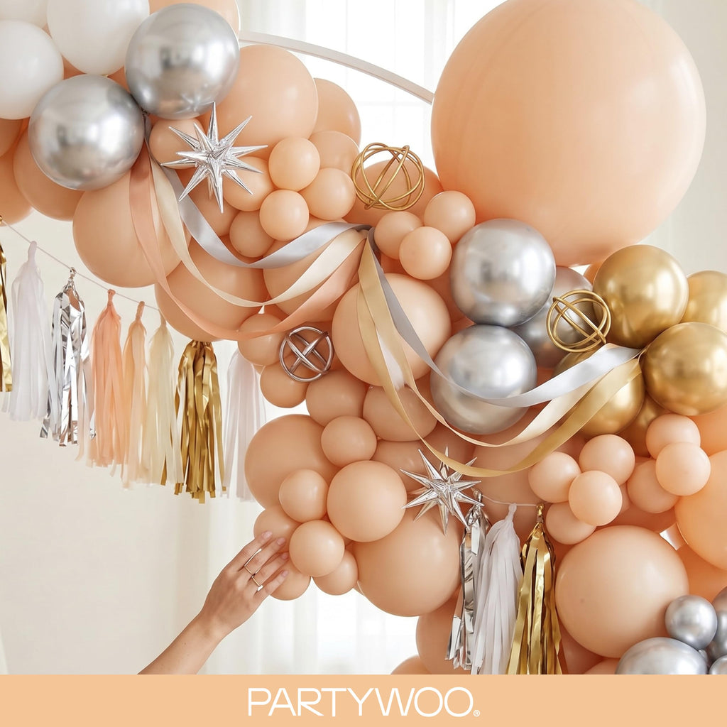 140-Piece Mixed-Size Balloon Pack for Party Decorations