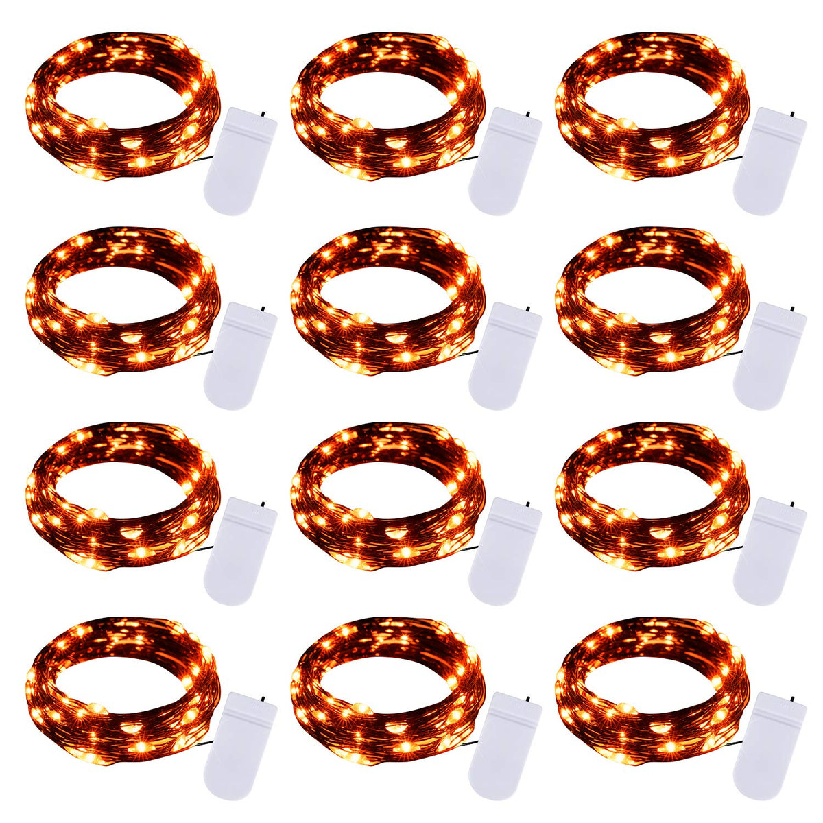 7-Foot Battery-Operated LED Fairy String Lights for Events