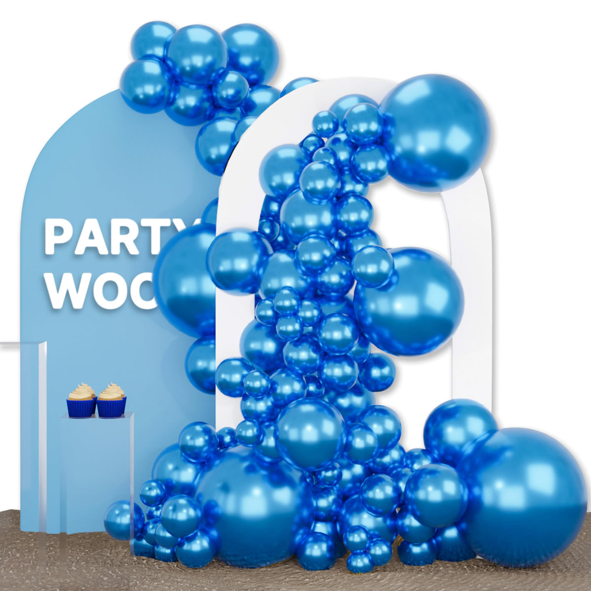 140-Piece Mixed-Size Balloon Pack for Party Decorations
