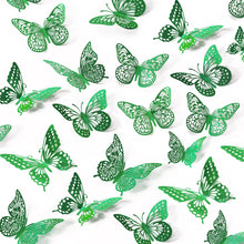 48-Piece 3D Butterfly Wall Sticker Set for Party Decor