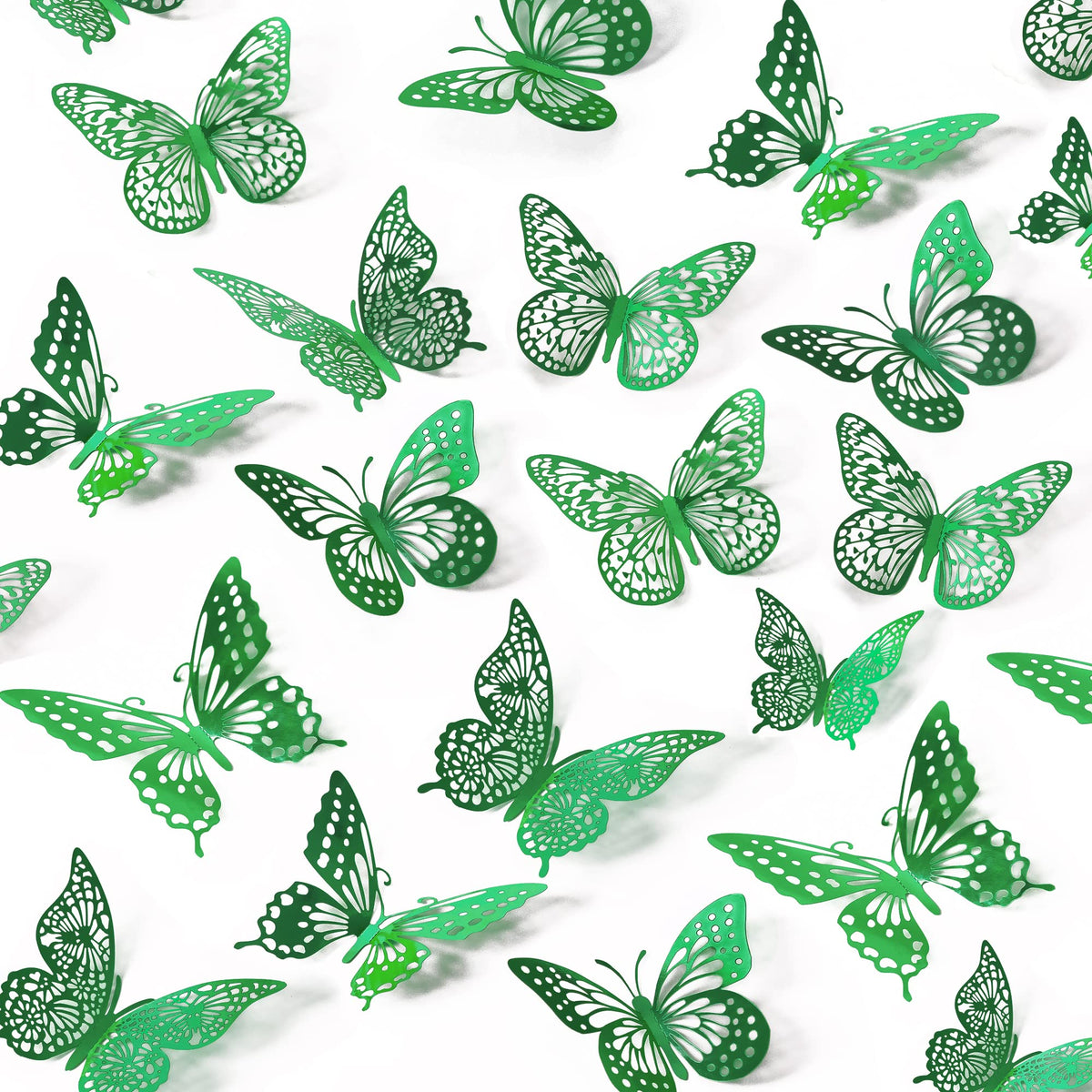 48-Piece 3D Butterfly Wall Sticker Set for Party Decor