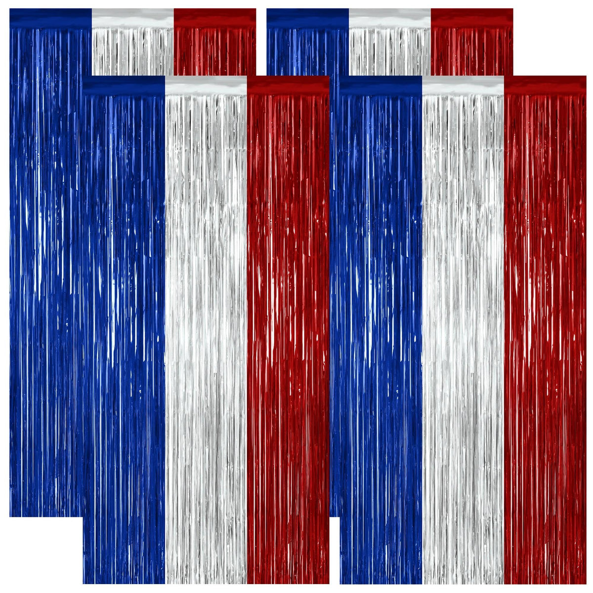 Colorful Foil Fringe Backdrop Curtain for Party Photos