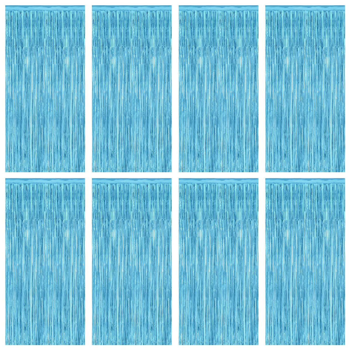 Colorful Foil Fringe Backdrop Curtain for Party Photos