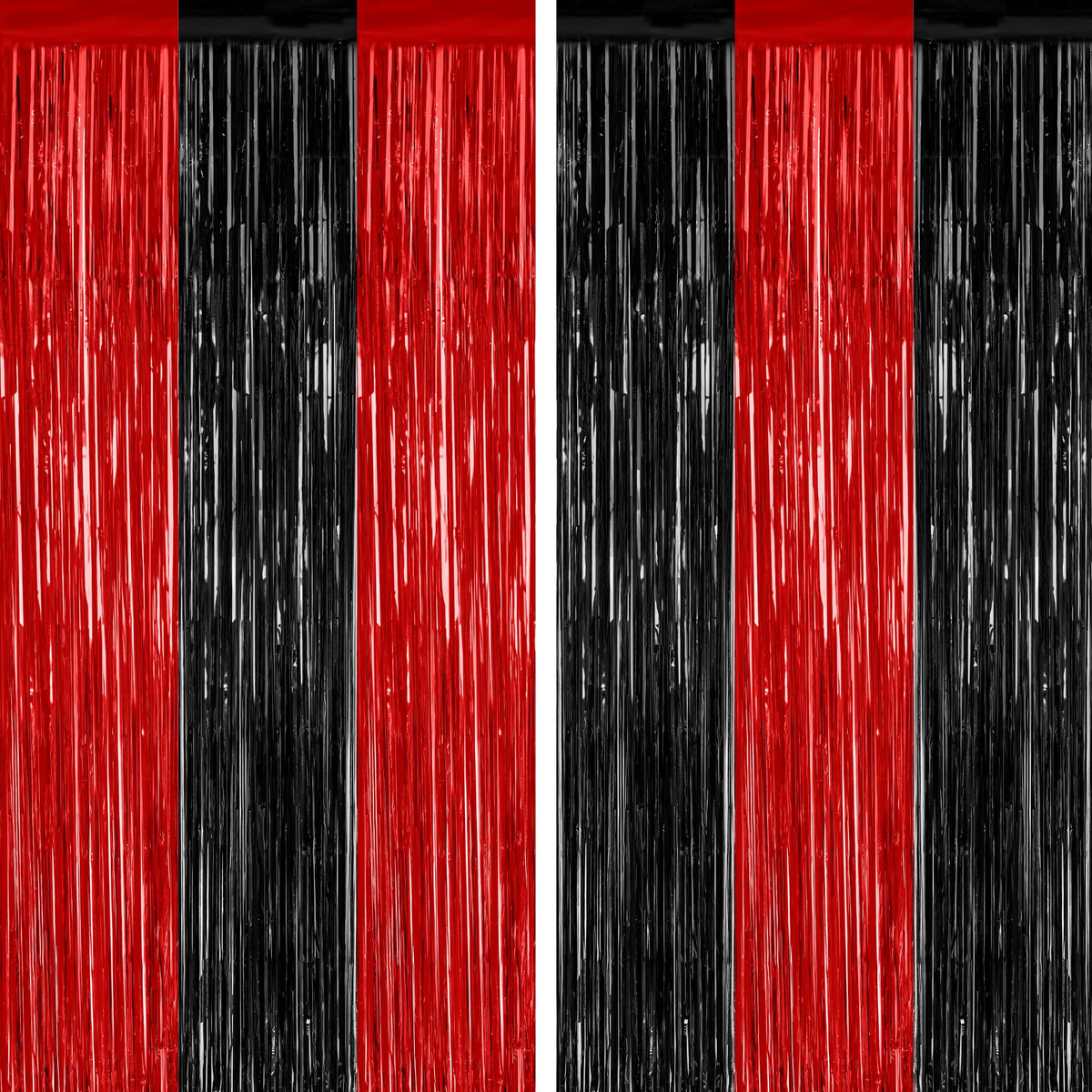 Colorful Foil Fringe Backdrop Curtain for Party Photos