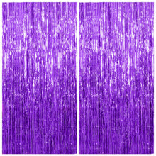 Metallic Foil Fringe Backdrop Curtain for Party Events