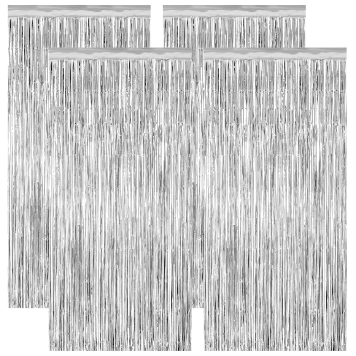 Colorful Foil Fringe Backdrop Curtain for Party Photos