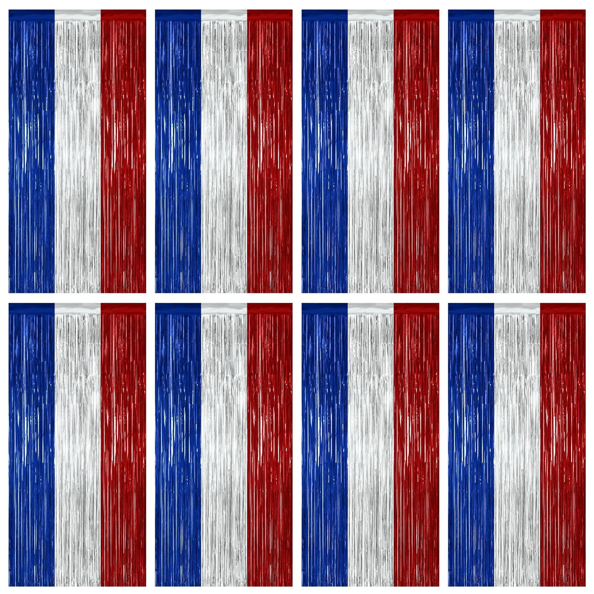 Colorful Foil Fringe Backdrop Curtain for Party Photos