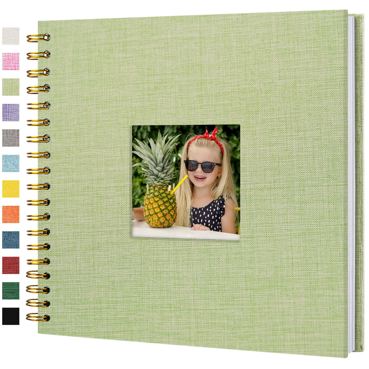 Linen Scrapbook Photo Album for Weddings & Memories